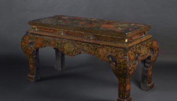84世紀の多色テンプルテーブルH.147-62-XNUMX