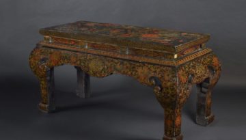 Table de temple polychrome XVIIIe siecle H.84-147-62