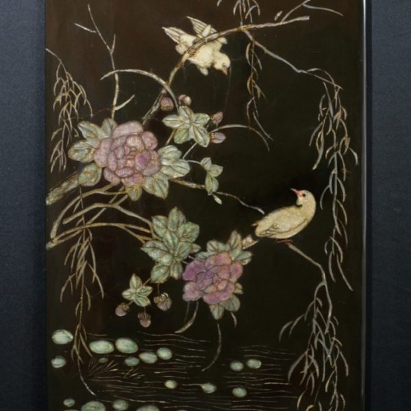 Coromandel Lacquer "Birds & Bridge"