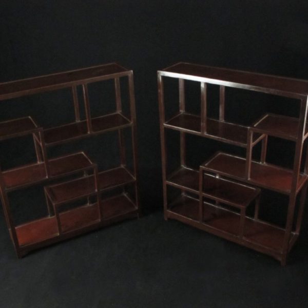 Chinese lacquer shelves